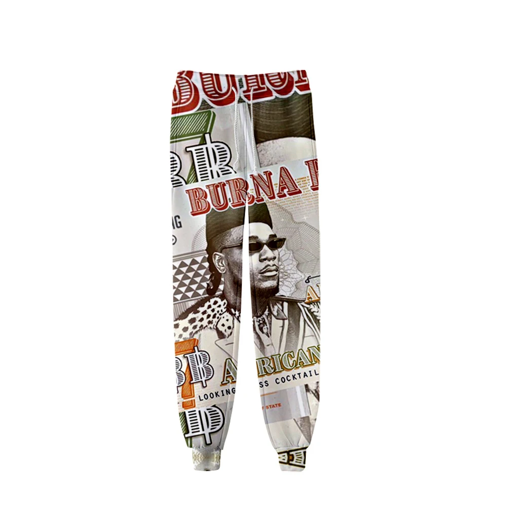 

Burna Boy Trousers 3D Jogger Pant Women Men's Pants Harajuku Sweatpants Unisex Harajuku Long Pants 2021 Hip Hop Reggae Clothing