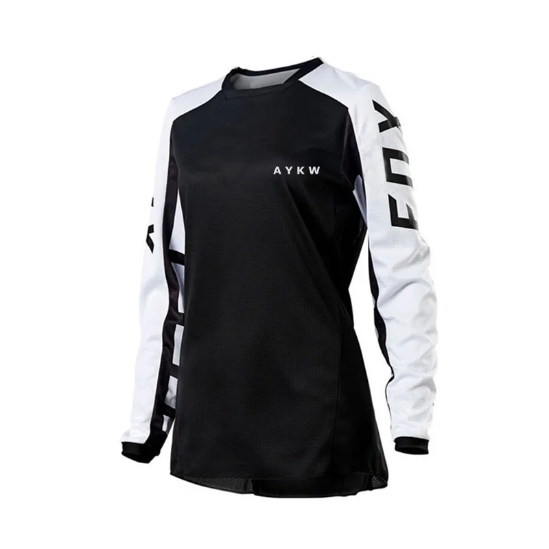 

2021 Pink Downhill Jersey MTB Jersey Motocross MTB Shirt Bike Jersey Women Long Sleeve Cycling T-shirt Ladies Racing Clothing