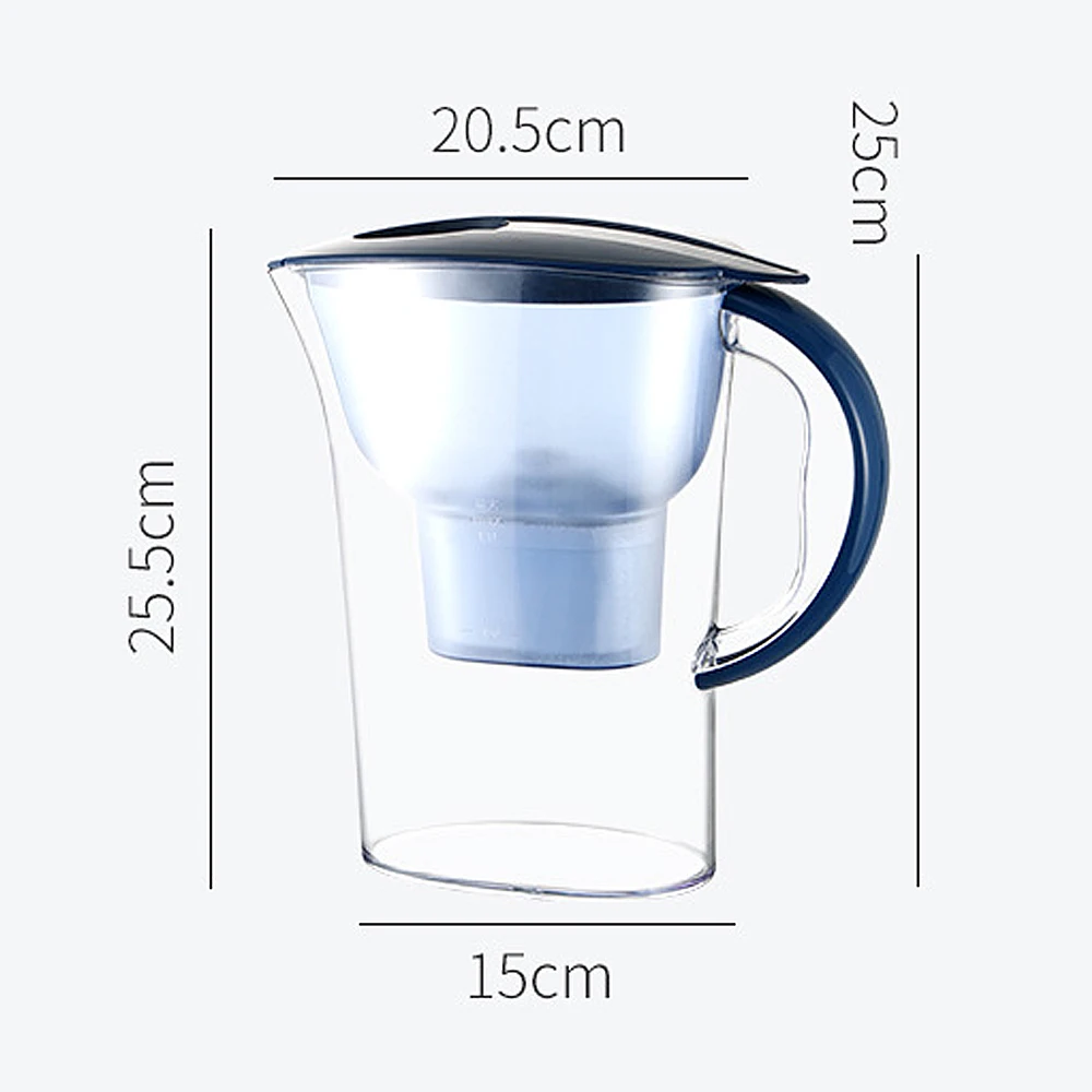 Кувшин для очистки воды 2 5 л домашний фильтр 4 ступенчатый удаления примесей