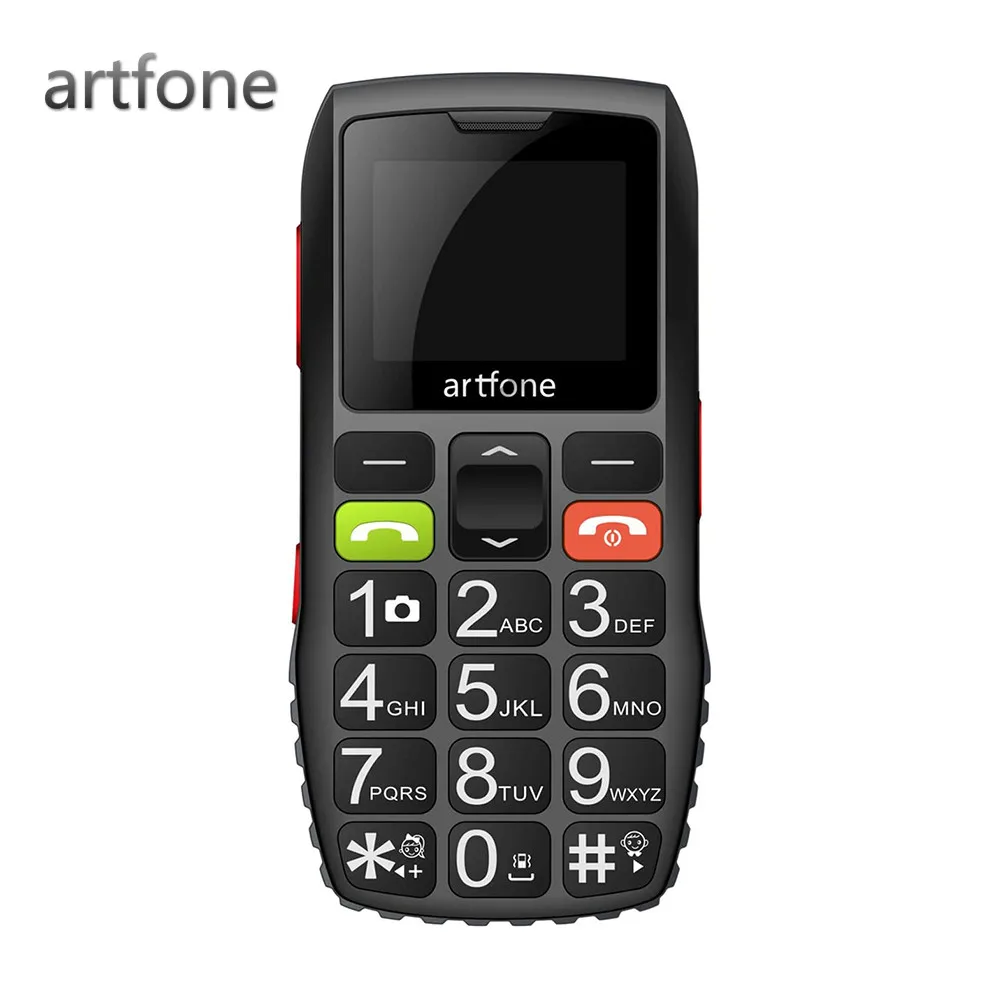 Большой кнопочный элемент Artfone C1 для пожилых людей, разблокированный телефон для пожилых с кнопкой SOS для экстренных ситуаций, аккумулятор ... от AliExpress RU&CIS NEW