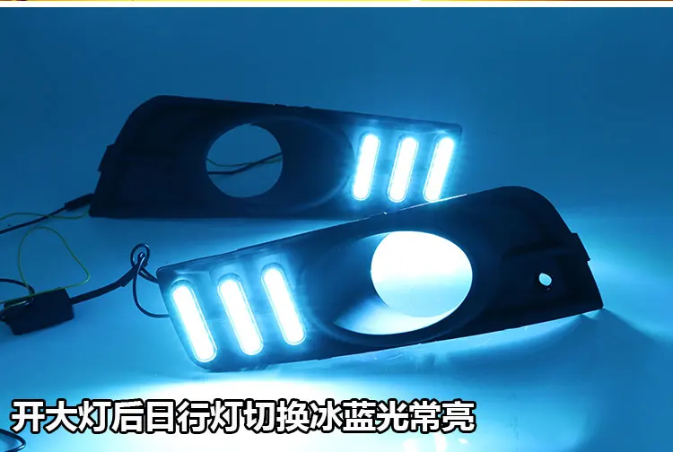 2PCS LED for chevrolet cruze 2009 2010 2011 2012 2013 2014 DRL Daytime Running Light Daylight with turn signal lamp |