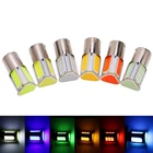 2x Автомобильные светодиодные COB лампы S25 1156 Ba15s 1157 Bay15d для авто DRL дневные ходовые огни сигнал поворота мотоциклетная лампа P215 Вт 12 В диод