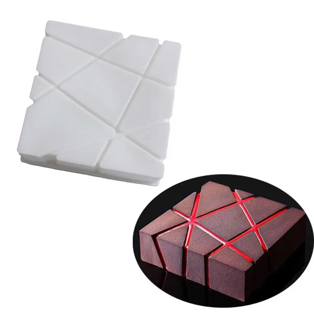 

DIY Square Irregularity Silicone Cake Mold Cake Baking Supplies