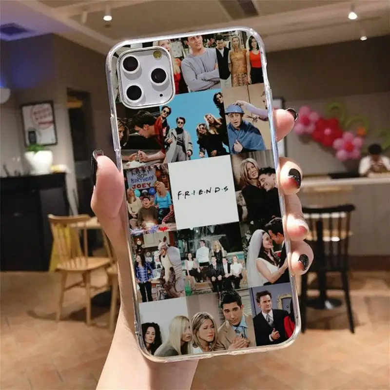 

Friends TV Phone Case Transparent for iPhone 6 7 8 11 12 s mini pro X XS XR MAX Plus cover funda shell