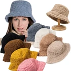 Панама из искусственной овечьей шерсти для мужчин и женщин, модная шапка с граффити в стиле унисекс, теплая уличная шапка для рыбалки, Осень-зима