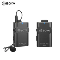 boya by wm4 pro k1k2 portable 2 4g wireless microphone systemone transmittersone receiver for dslr camera phone audio record