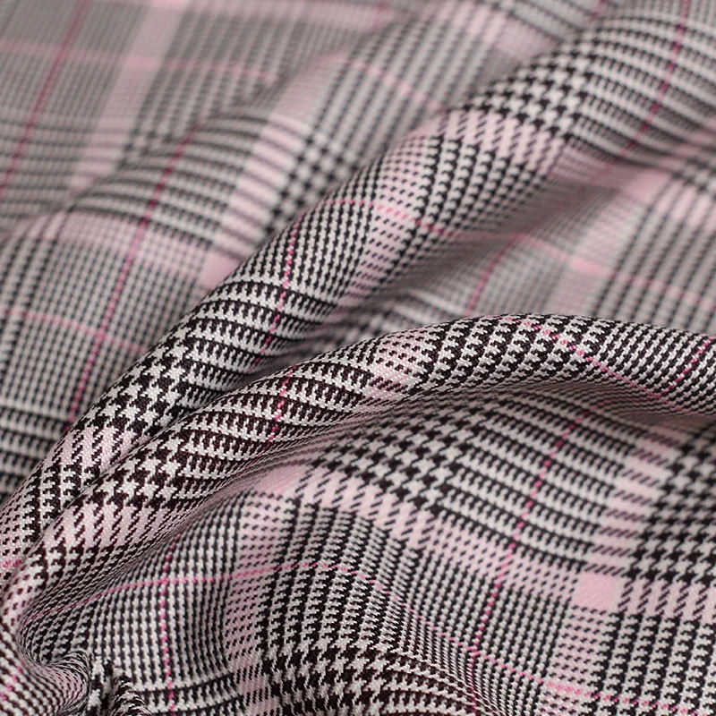 Pearlsilk японская пряжа окрашенная в гусиную лапку шерстяная ткань материалы