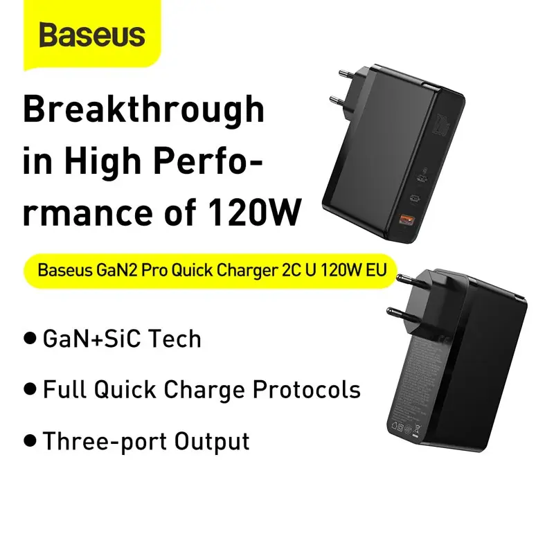 baseus 120w 100w gan usb c charger type c quick charge 4 0 3 0 type c pd fast charger for macbook pro ipad iphone 12 11 8 xiaomi free global shipping