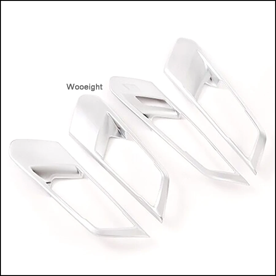 4 шт. Матовая Серебристая ABS внутренняя дверная ручка Wooeight декоративная Обложка