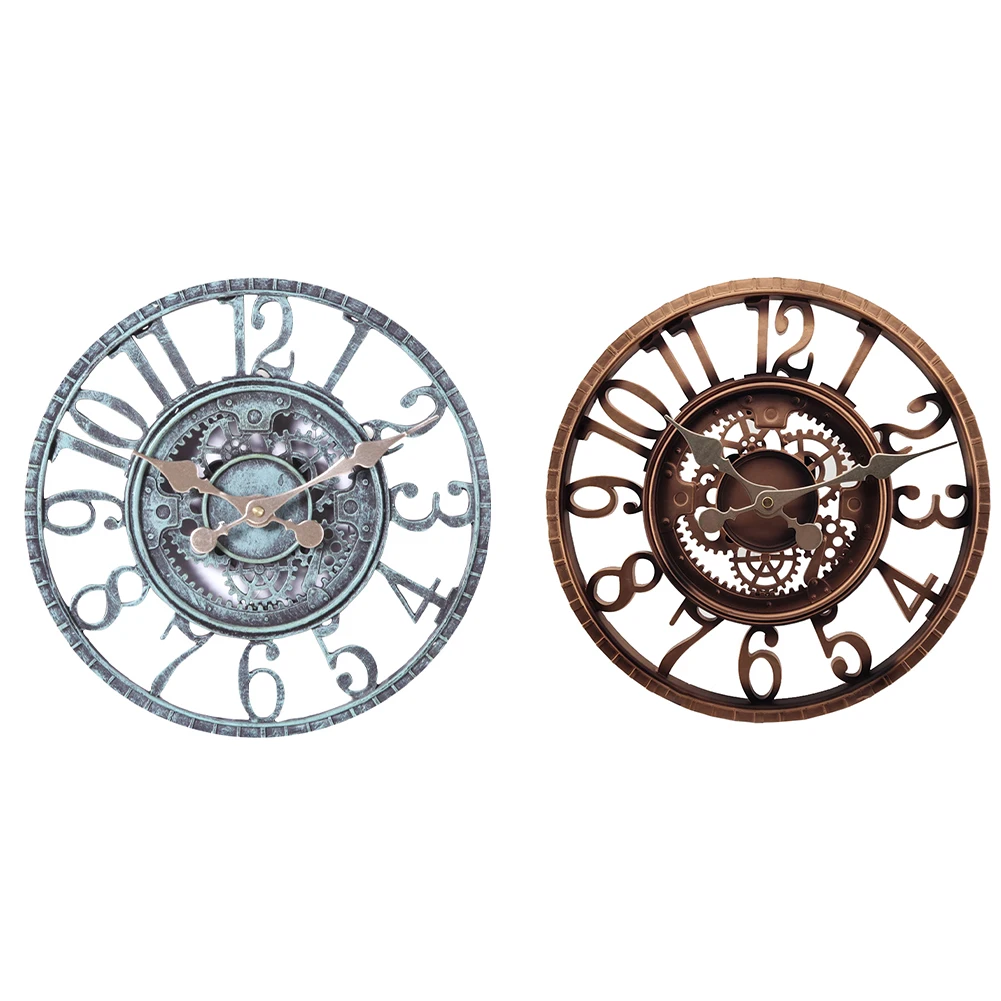 

Number Wall Clock Courtyard Clock Large Outdoor Garden Wall Clock Arabic Numerals for Company Kitchen School Cafe Indoor Yard