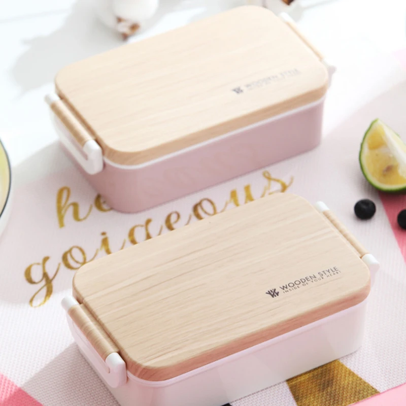 BPA Бесплатный Ланч-бокс экологичный пищевой PP Bento box Microwaveble столовая посуда контейнер для хранения еды для офиса детей