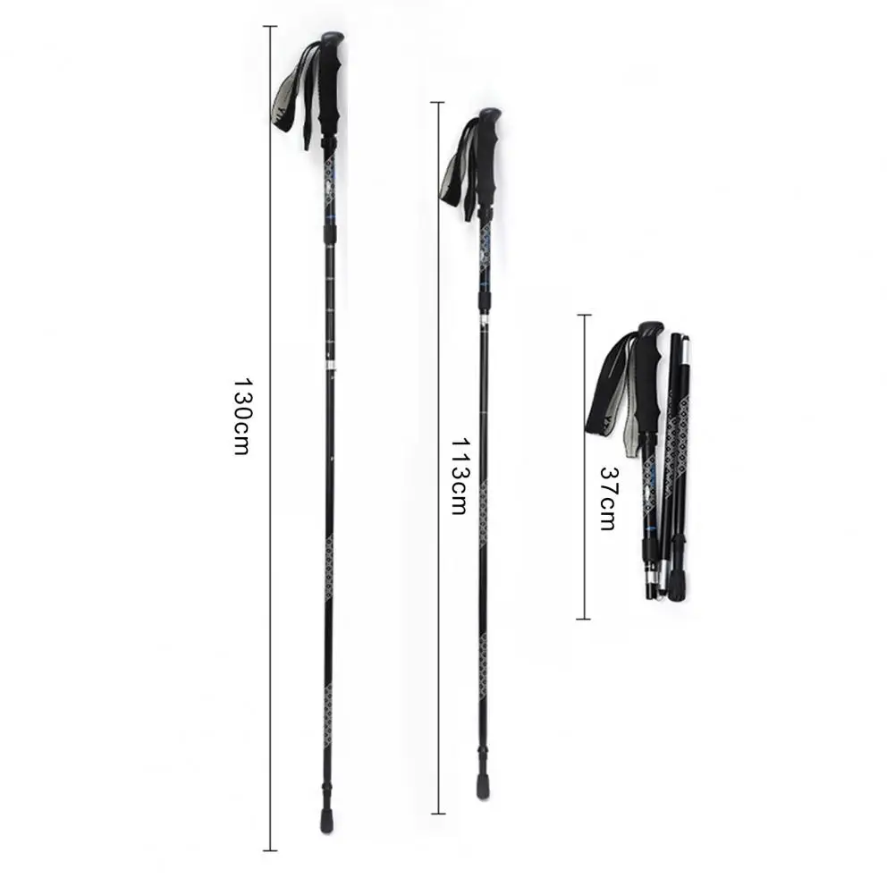 

2Pcs Outdoor Foldable Trekking Poles Anti-shock Walking Stick for Hiking Elderly