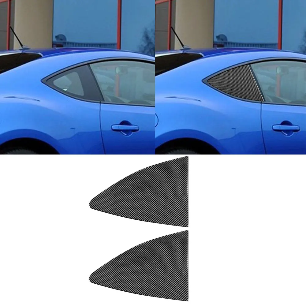 Carbon Fiber Window Triangula Glass Sticker Cover for Toyota 86 Subaru BRZ 16-20