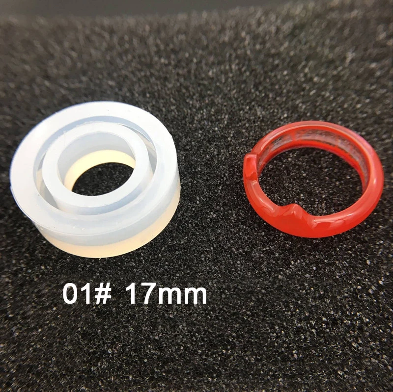 17mm-1 Ассорти DIY Силиконовое кольцо формы для смолы ювелирных изделий ремесло эпоксидные формы - Цвет: 17mm-1