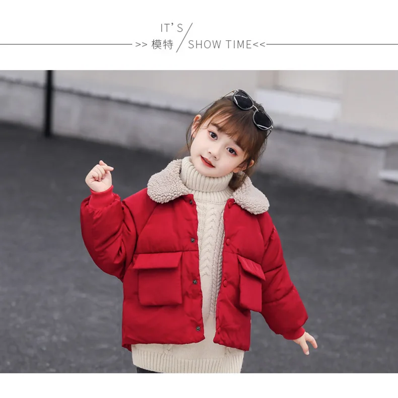 Children Coat Baby girls coats padded jackets winter Kids Warm lapel Outerwear Coat toddler Parker jacket Outerwear clothes