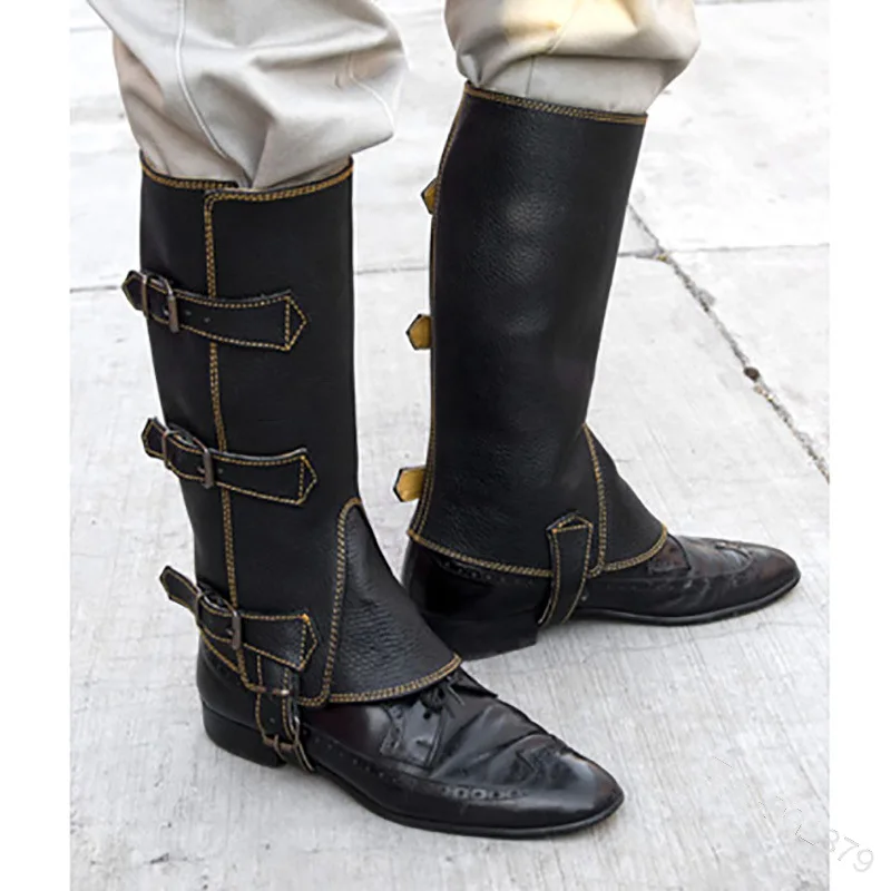 Стимпанк викингов кожаные браслеты средневековый Ретро ремень пряжка