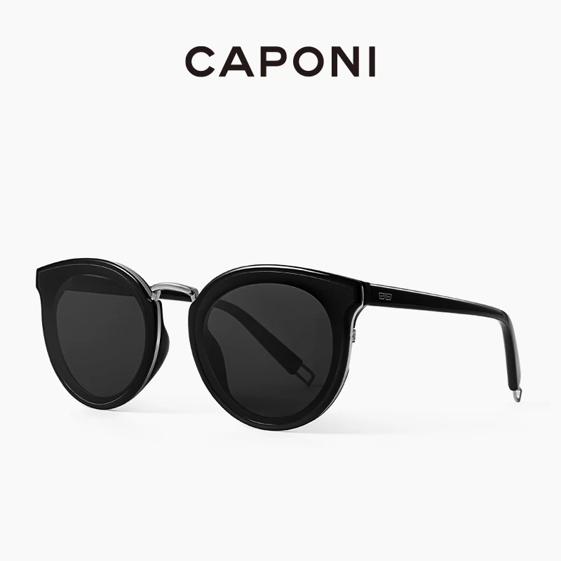 CAPONI Nylon Polarized Women's Sunglasses Fashion Trendy Cat Eye Sun Glasses Outdoor Anti Uv Ray Original Design Eyewear CP1097