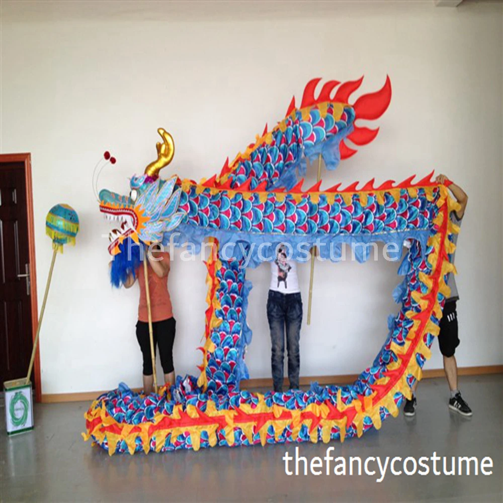 4 м студенческий размер китайский дракон танцевальный праздничный костюм для