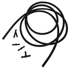 5 шт.компл. 2 метра, с 4 черными разъемами, автомобильные аксессуары, сделай сам, лобовое стекло, форсунка щетки стеклоочистителя, Омыватель, струйный шланг