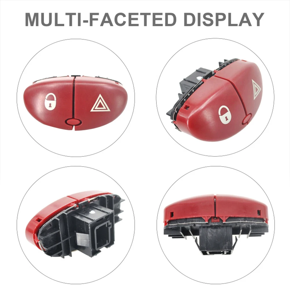 

For Peugeot 206 207 Citroen C2 6554L0 96403778JK Car Hazard Warning Flasher Switch Emergency Lamp Dangerous Light Switch Button