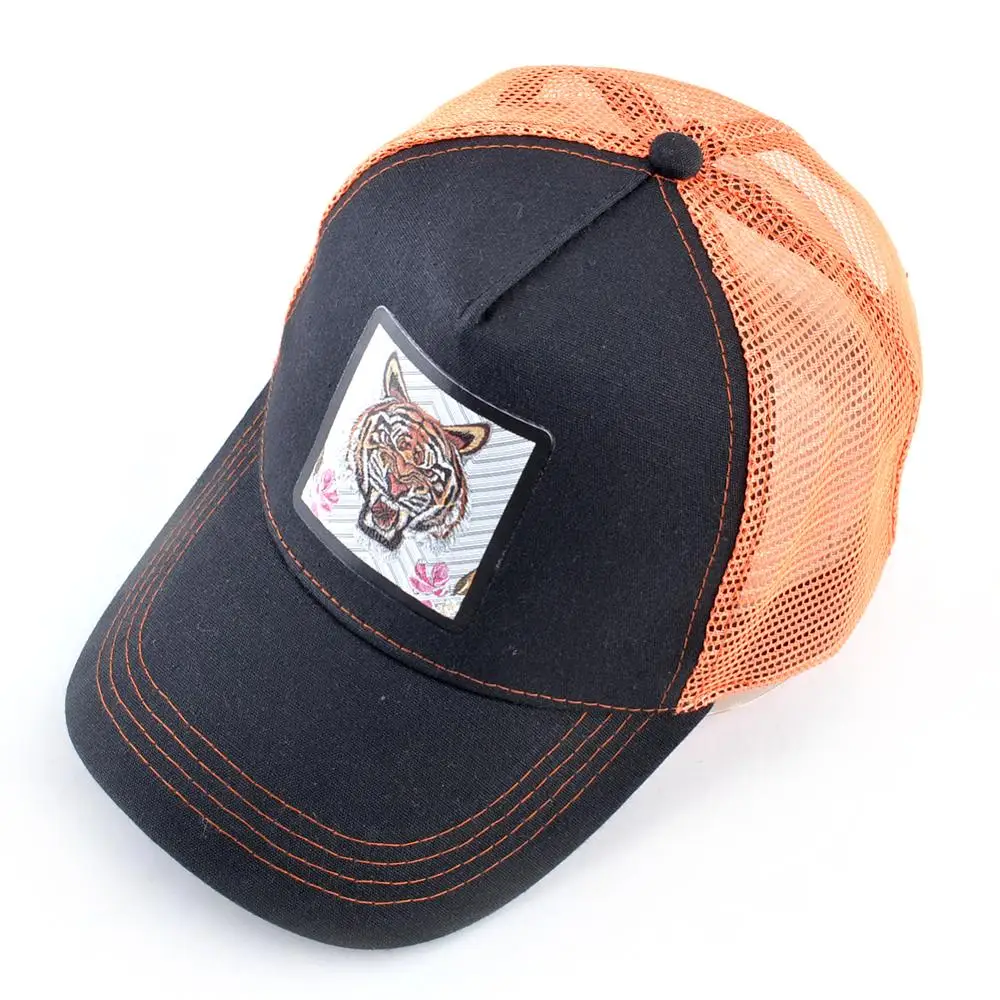 Бейсболка унисекс модная кепка с нашивкой тигра в стиле хип-хоп дышащая сетчатая