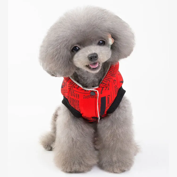 Осенне зимнее теплое пальто на хлопковой подкладке с принтом газет для маленьких