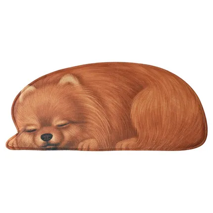 Новый креативный 3d коврик в форме собаки Нескользящие Коврики для домашних