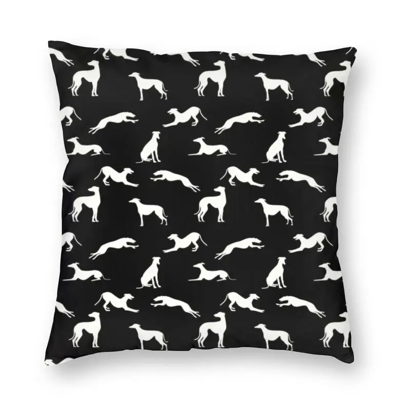 

Greyt Грейхаунд силуэты Чехлы уиппет Sighthound собака подушка чехол для Гостиная Наволочка украшения для дома чехол украшение дома