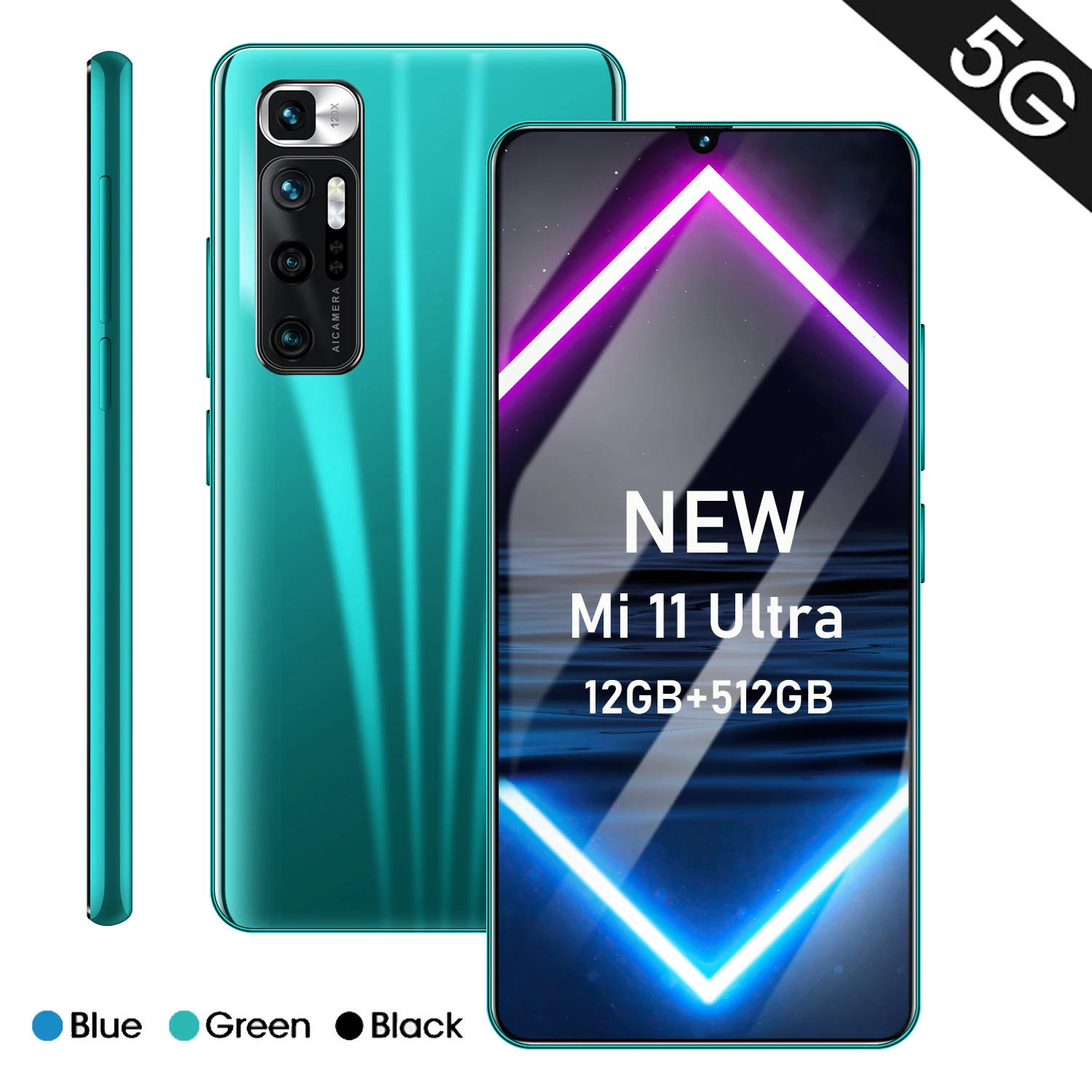 

Смартфон Mi 11 Ultra, 6,26 дюйма, 12 + 512 ГБ, 24 + 48 МП, 5000 мАч