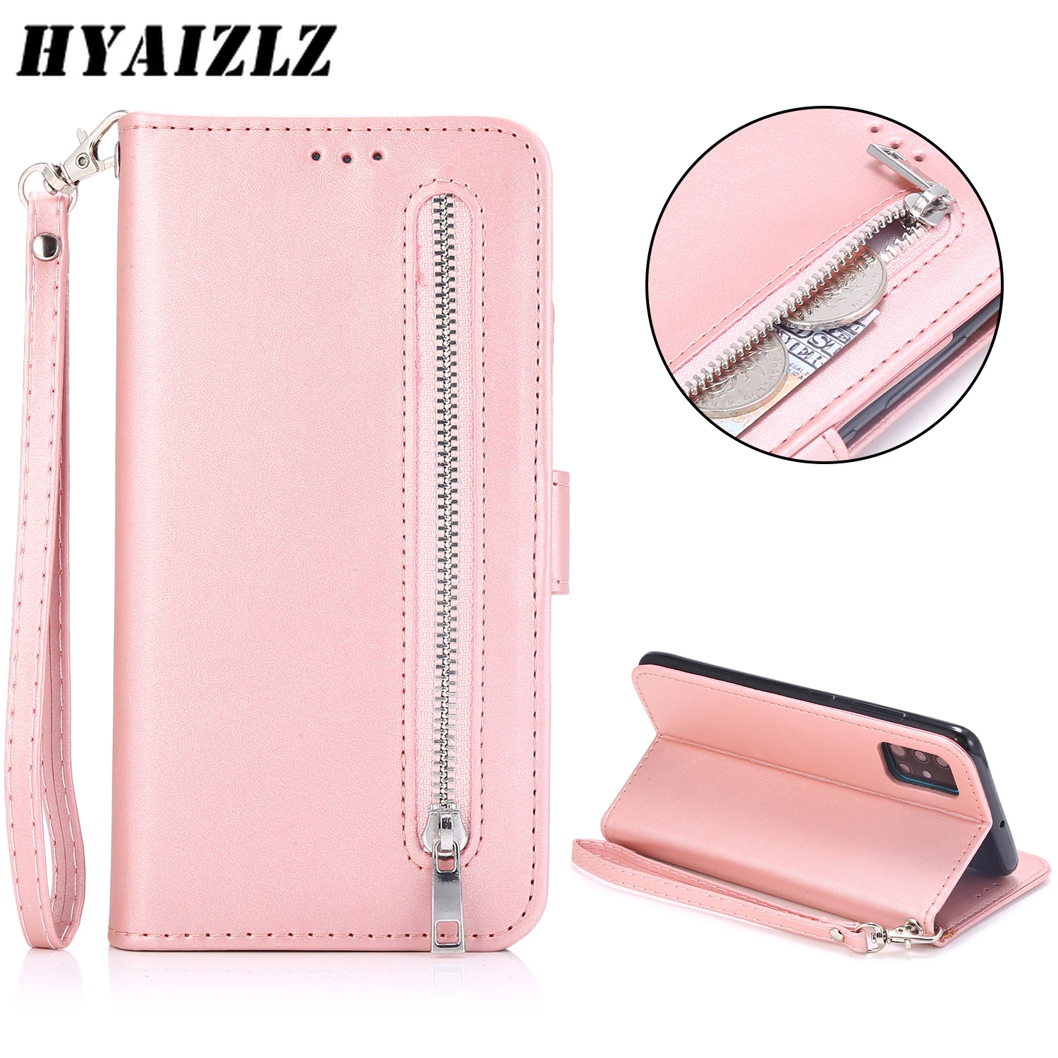 

Leather Flip Wallet Case for Huawei P40 Lite P30 Pro Mate 20 Card Holder Stand Phone Cover Shockproof Magnetic Zipper Capa Etui