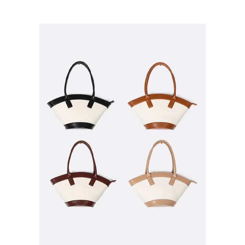 

Women's Bag 2020 New Korean Style Handbag Contrast Color Special-Interest Design Shell Bag Trendy Texture Shoulder Underarm Bag
