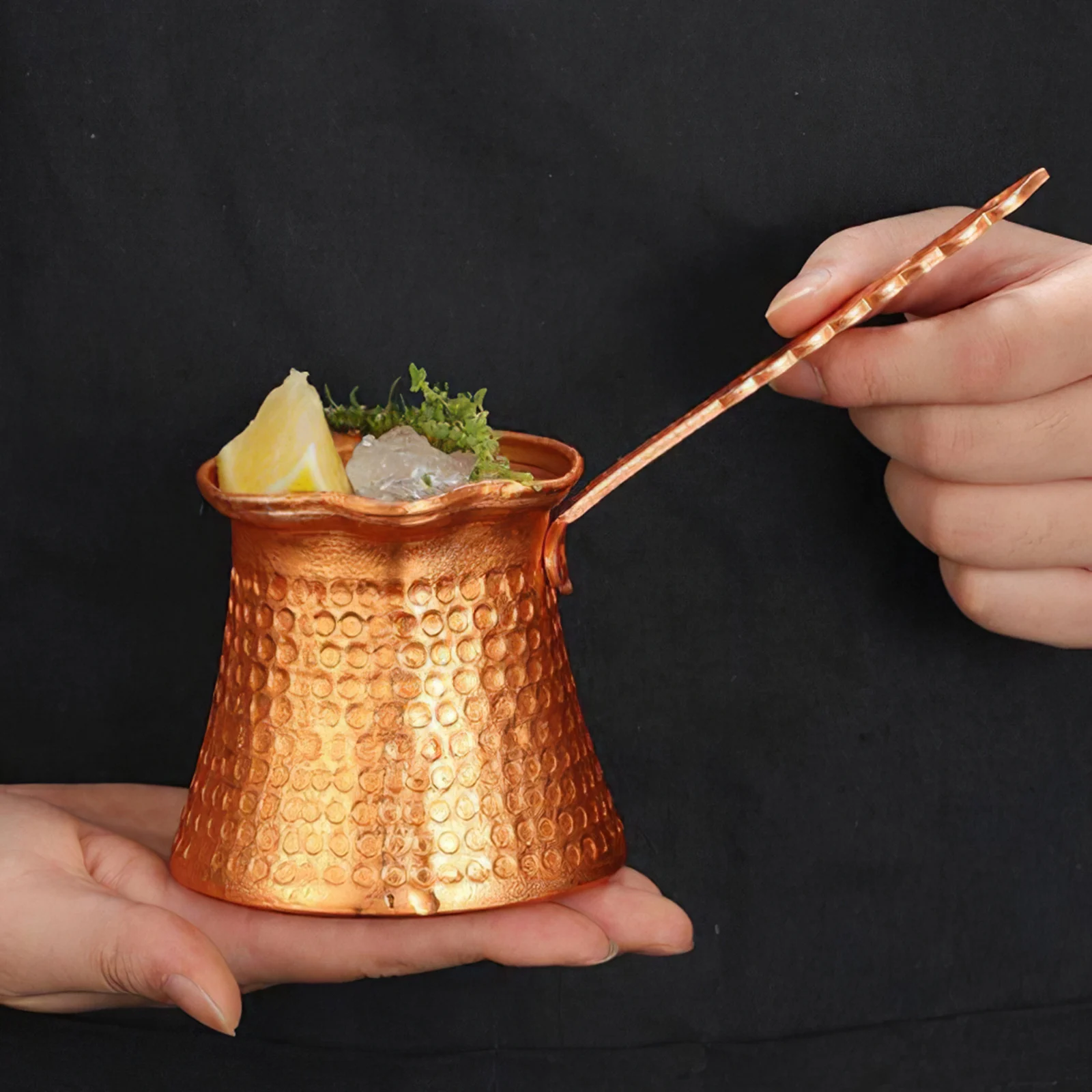 Турецкая Кофеварка из меди 330 мл кофейник с верхом нежный винтажный длинной