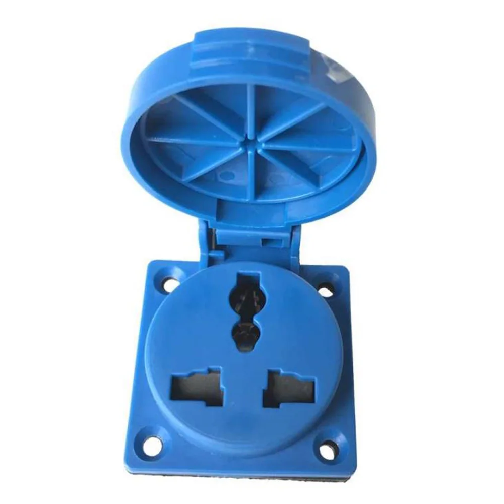 Синяя многофункциональная электрическая розетка переменного тока IP54 10 а/16 А 220 В