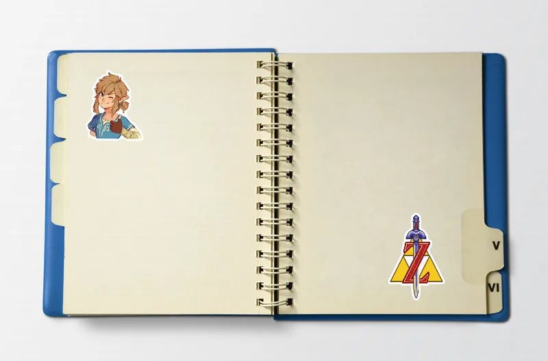 47 шт. наклейки из игры Zeldaes для украшения стен холодильника мотоцикла велосипеда