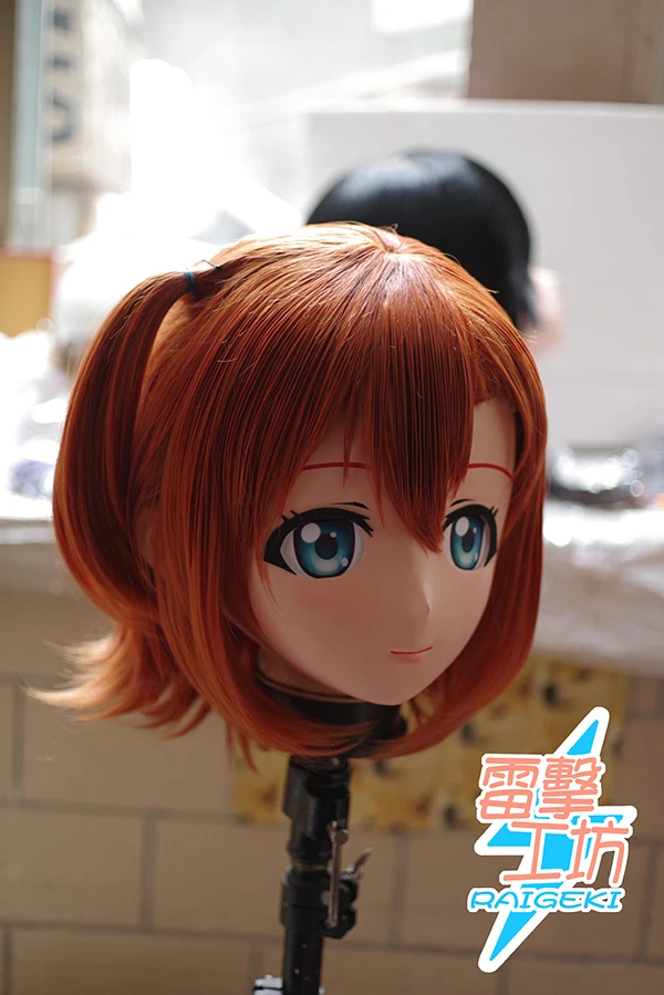 RAIGEKI Макс 89) Смола 2/3 головка женскую одежду BJD кукла кигуруми аниме Лав Лив! Хонока Косака Косплэй маска