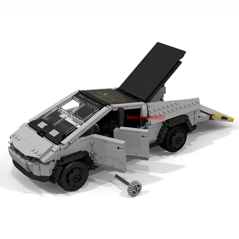 Новинка 950 шт. конструктор Future Supercar Teslaed Cybertrucked Launch V3 концепция эксперта модель