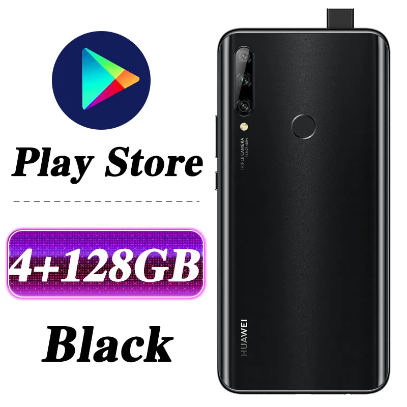 4G 128G Black Huawei Enjoy 10 Plus смартфон 6,59 ''Kirin 710F Восьмиядерный Авто всплывающая камера разблокировка отпечатков пальцев Поддержка Google play - Цвет: 4G 128G Black