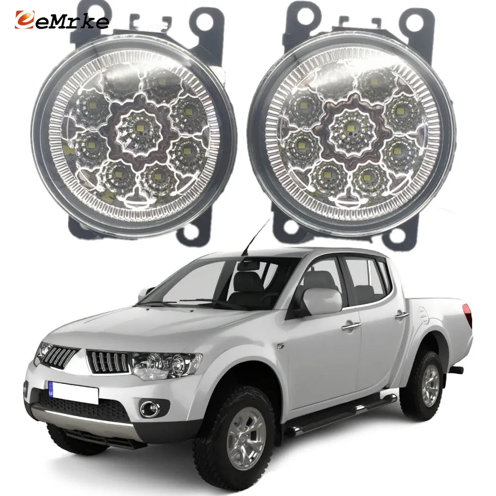 Автомобильный Стайлинг для Mitsubishi L200 L 200 светодиодные противотуманные фары H11 H8 сменный налобный противотуманный фонарь
