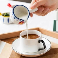 hot ceramic mini milk cup with handle japanese milk frothing jug coffee sugar milk pot europ tomato sauce dish kitchen tableware