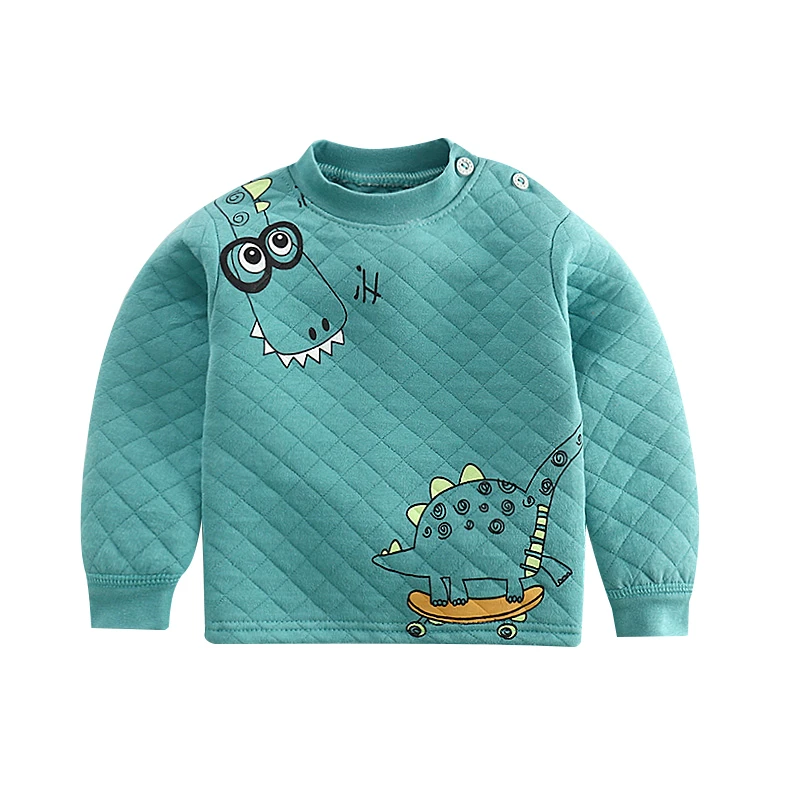 Baby Tshirt Thick Winter Warm Home Wear Newborn Baby Boys Girls Tops T-shirt Kids Clothing Baby Clothes