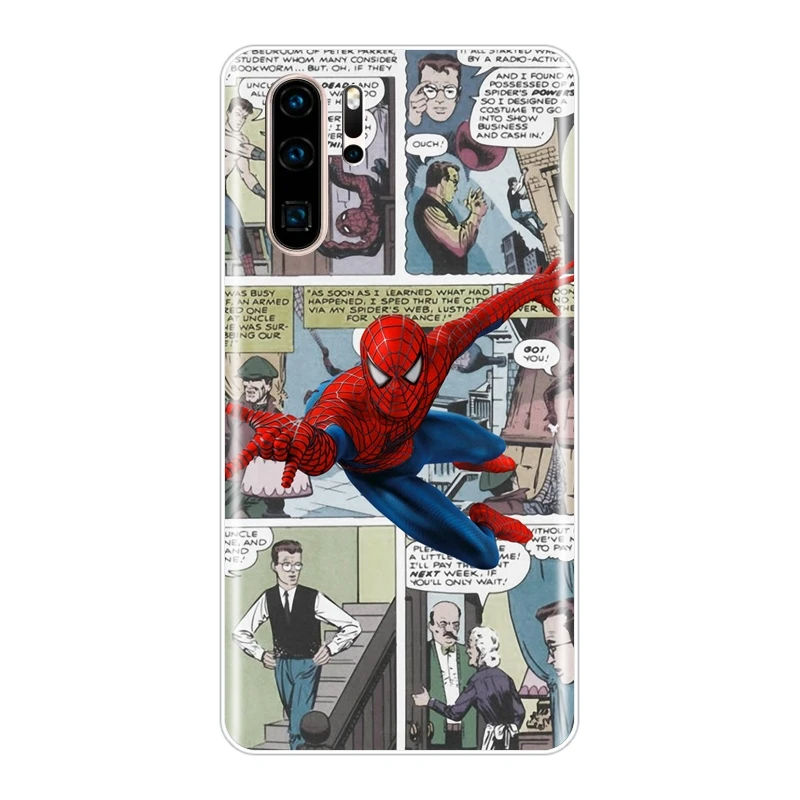 No.2 Мягкий силиконовый чехол из ТПУ для телефона huawei P30 Lite Pro P20 Lite Marvel задняя крышка для huawei P Smart Z P Smart Plus - Цвет: No.2