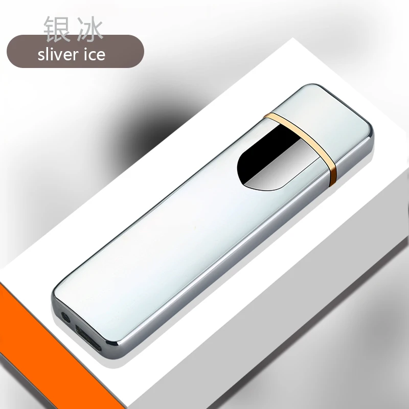 Модная Индукционная ветровка AI USB Elctronic перезаряжаемая зажигалка, Классическая Зажигалка для мужчин, для курения, Zapalniczka - Цвет: 5