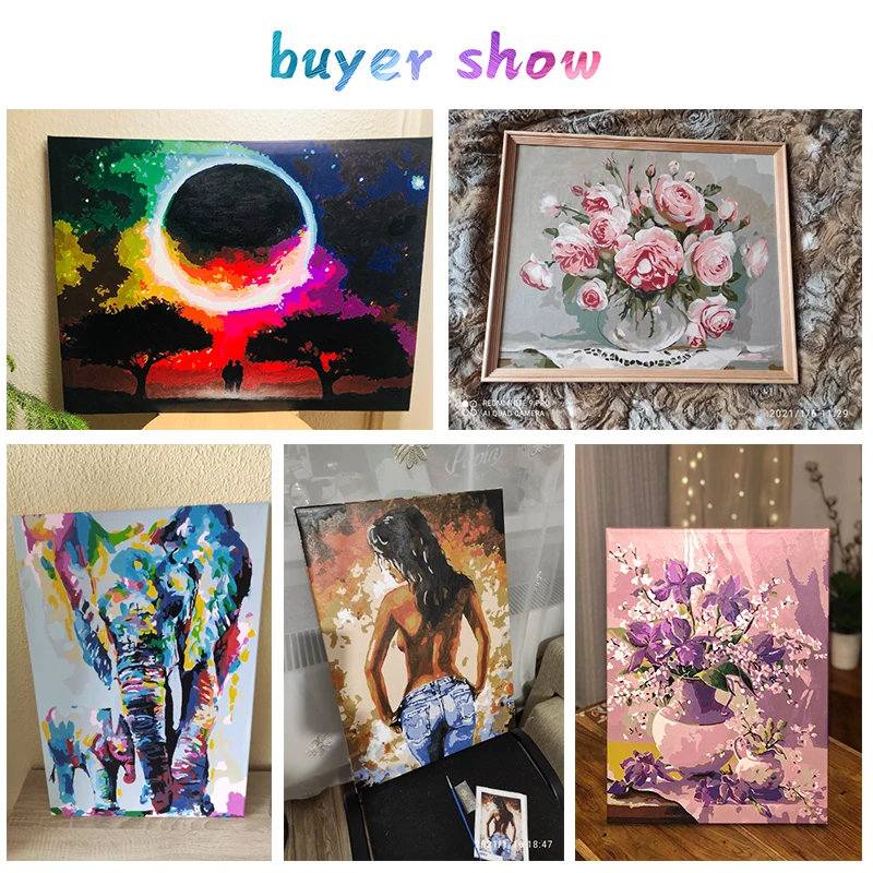 GATYZTORY Paint By Number Landscape Kits Home Decor Pictures Numbers Street Drawing On Canvas HandPainted Painting Art DIY Gi | Дом и сад