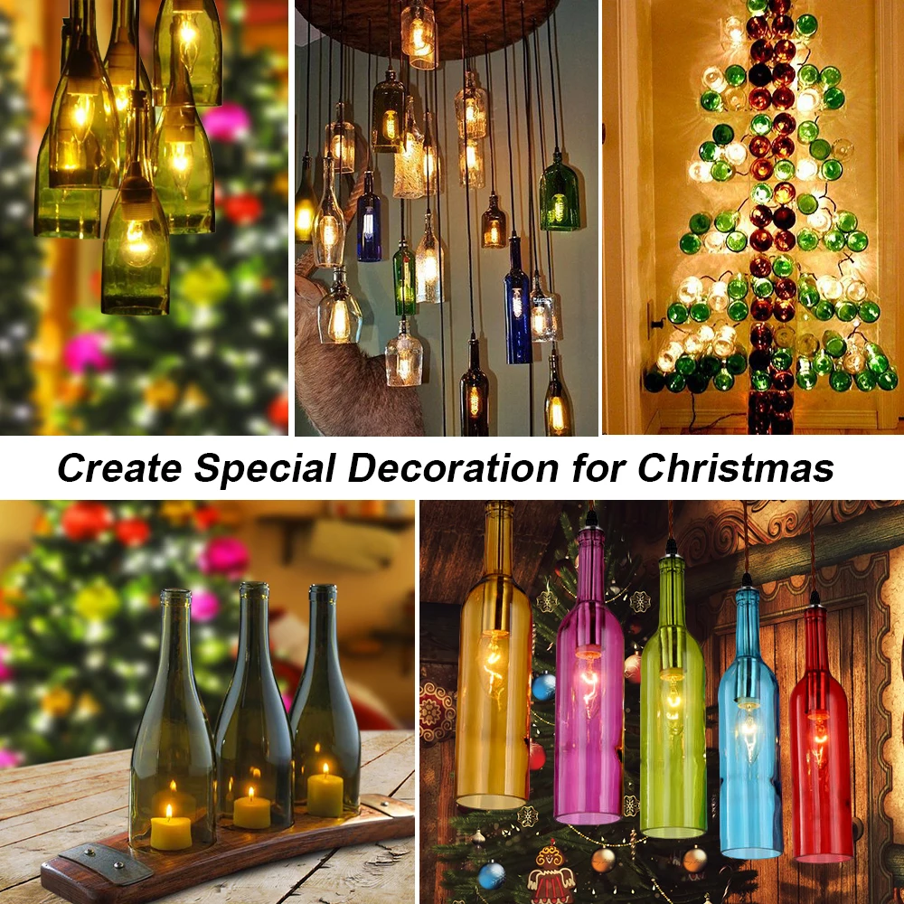 Резак для стеклянных бутылок с перчатками набор инструментов стекла es