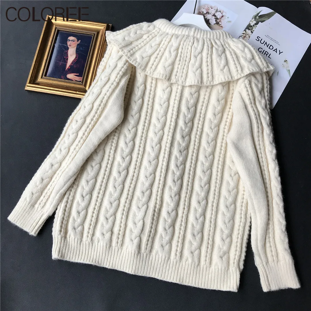 

Elegant Bow Cardigan Women Autumn Winter Cute Casual Knitted Sweater V Neck Vintage Jumper Ladies Streetwear 2021