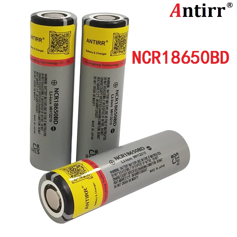 Аккумулятор NCR18650BD 18650 литий ионный aa для Panasonic BD 3200 мАч 10A с плоским
