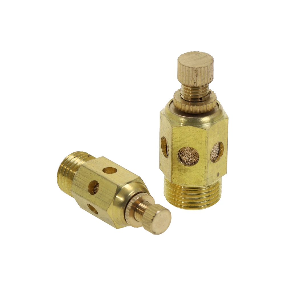 Пневматический Глушитель глушитель управление потоком воздуха 1/8 дюйма 1/4 3/8 1/2