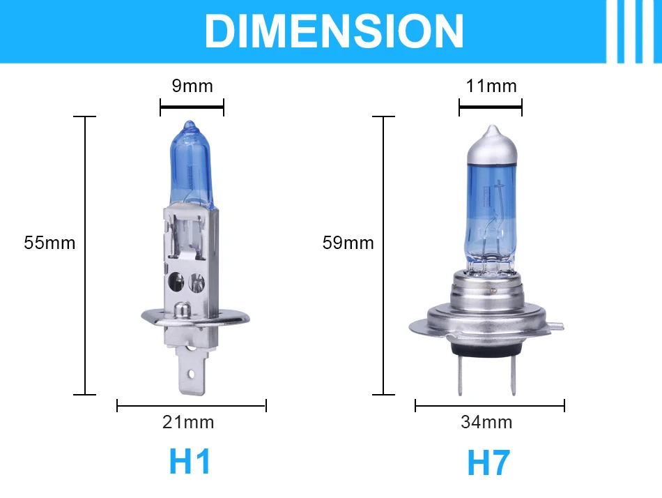 Галогенные лампы OSRAM H1 H3 H7 Светодиодный H4 дальний и ближний свет 5000K очень белый 12В комплект автомобильных фар H9 H11 противотуманнае фары HB3 HB4 9005 9006 9003