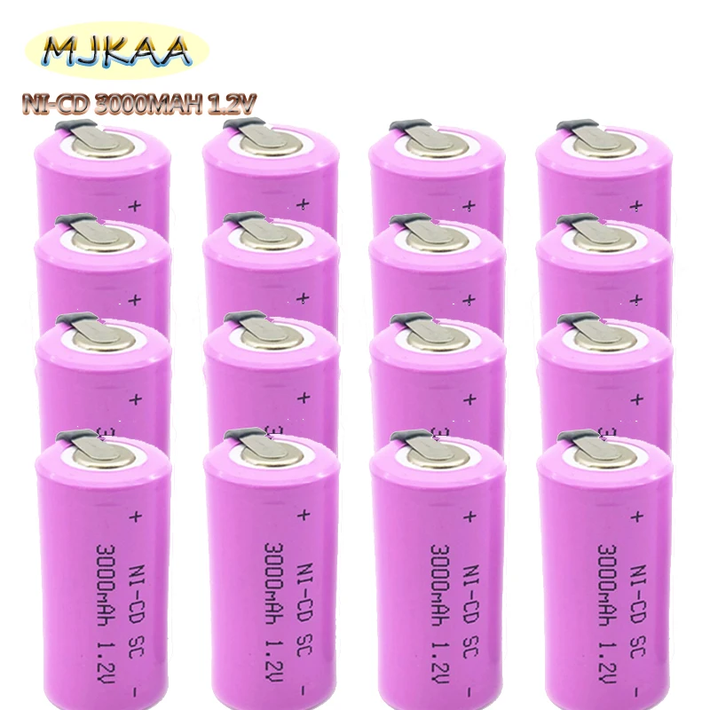 12 шт SC аккумуляторная батарея Замена 1,2 V С Tab 3000Mah NI-CD батареи только использование электронных гаджетов