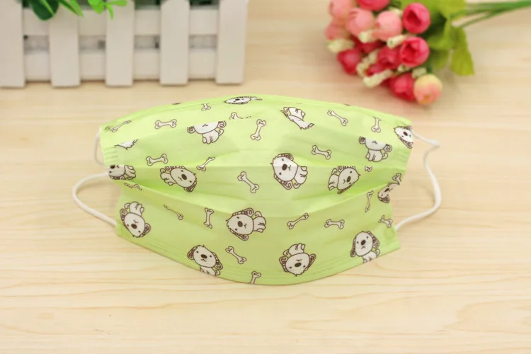 10 шт./компл. мультфильм собака одноразовые для рта маски Kawaii напечатанные трехслойные нетканые Пылезащитная маска для взрослых детей мужчин и женщин